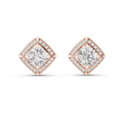 Adeline 7 mm Diamond Earrings