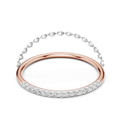 Lunelle Curved Pavé Diamond Ring