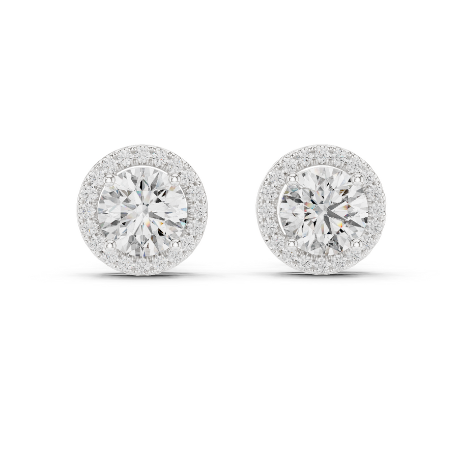 Camille 7 mm Diamond Earrings
