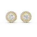 Liora 7.00 mm Diamond Halo Earrings