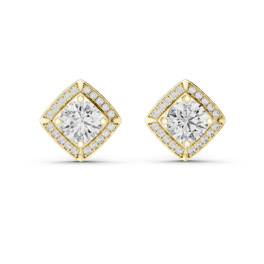 Adeline 7 mm Diamond Earrings