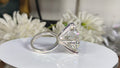 HUGE 115 Ct White Moissanite Ring , Excellent Cut Great Shine & Bling, Wedding GIft