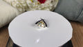 2.70Ct Light Champagne Pendant – White Moissanite in Silver Setting