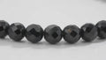 6 mm Black Diamond Beaded Bracelet in 925 Sterling Silver, 6.5–8.5 Inches Ideal Gift for Birthday