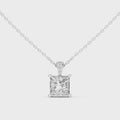 Aveline 7 mm Princess Diamond Pendant