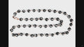 8 mm Black Diamond Beaded Chain Necklace, 925 Sterling Silver Clasp, 18–26 Inches | Derek