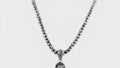 Derek Jeter Men's Black Diamond Necklace with God Eye Cross, 6 or 7 mm, 18–28 Inches