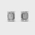 Valencia 7.5 × 5.5 mm Emerald-Cut Diamond Earrings