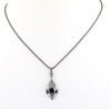 1.78 Ct Black Diamond Pendant In Black Gold, Men's Jewelry, Gift for Husband,AAA - ZeeDiamonds