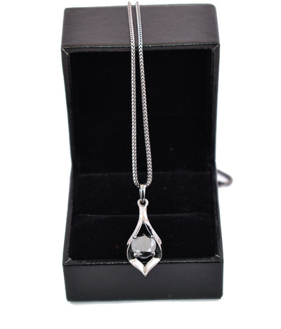 1.78 Ct Black Diamond Pendant In Black Gold, Men's Jewelry, Gift for Husband,AAA - ZeeDiamonds