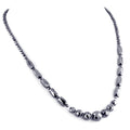 3-4 mm Black Diamond Necklace, Great Shine & Beautiful Look - ZeeDiamonds