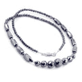 3-4 mm Black Diamond Necklace, Great Shine & Beautiful Look - ZeeDiamonds