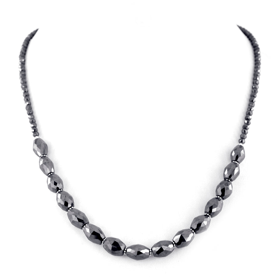 Gift Your Loved One This Spectacular Black Diamond Necklace With Studs - ZeeDiamonds