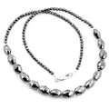 Designer Black Diamond Round and Fancy Drum Shape Beads Necklace - ZeeDiamonds