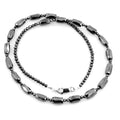 Designer 2 mm And Fancy Pipe Shape Black Diamond Beads Necklace - ZeeDiamonds