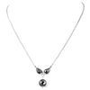 Elegant Black Diamond Sterling Silver Chain Necklace - ZeeDiamonds