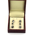17.00 Cts, 8*4 mm Black Diamonds Dangler Drop Earrings - ZeeDiamonds