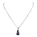 AAA Quality 10mm Round Black Diamond Beads Necklace.AAA. - ZeeDiamonds