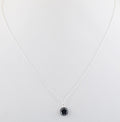 2.00 Ct AAA Certified Black Diamond Pendant Chain Necklace, Elegant Jewelry - ZeeDiamonds