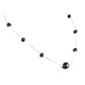 5 mm Black Diamond Sterling Silver Chain Necklace Designed for Everyday - ZeeDiamonds