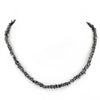 5-6 mm, single row Rough Black Diamond Beads Necklace - ZeeDiamonds