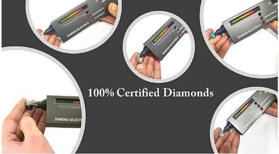 5.10 Ct Amazing Black Diamond Solitaire Designer Ring with Diamond Accents! AAA Certified, Great Shine - ZeeDiamonds