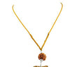 Rare Ek Mukhi Rudraksh Necklace With Choice Of Guru Bead - ZeeDiamonds