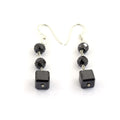 6 mm, 18 Ct Certified Black Diamonds Dangler in Silver - ZeeDiamonds