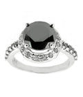 1.50 Ct Designer Black Diamond Solitaire Ring with Accents, Great Ideal For Gift - ZeeDiamonds