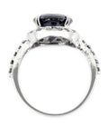 1.50 Ct Designer Black Diamond Solitaire Ring with Accents, Great Ideal For Gift - ZeeDiamonds