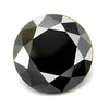 Black Diamond Solitaire.6.20 Cts.Round Brilliant Cut 11mm Earth mined - ZeeDiamonds