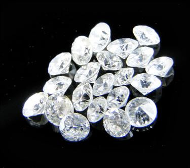 Lot of 20pcs of White Diamonds -.05cent each , Certified Diamonds At Wholesale Price - ZeeDiamonds