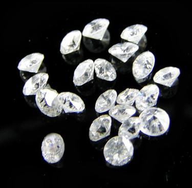 20 Pcs 0.05 Carats Lot of White Diamonds for Making Jewelry - ZeeDiamonds