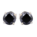 Black & White Diamonds Necklace-18 inches-Gold Clasp.AAA.Earth Mined. - ZeeDiamonds