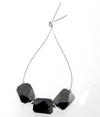 3 Pcs Fancy Shape Black Diamond Beads AAA Quality - ZeeDiamonds