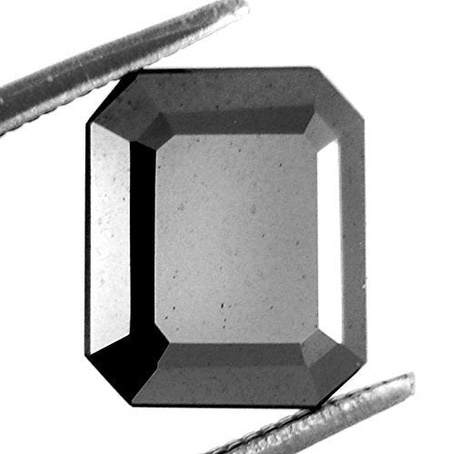 9.30 Ct Loose Radiant Cut Certified Black Diamond.100% Genuine.Earth Mined - ZeeDiamonds