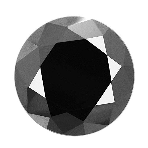 RBC Black Diamond Solitaire 6.05 Cts Earth mined Certified AAA. - ZeeDiamonds