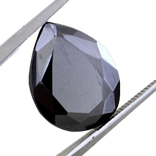 Certified 8.5 Ct Loose Pear Shape Black Diamond Buy Online.Earth Mined - ZeeDiamonds