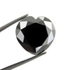 Black Diamond Solitaire Loose Heart Checker Cut 3.75 Cts.Earth Mined - ZeeDiamonds