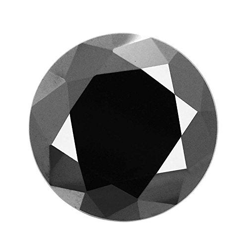 Certified 11 Ct Loose Round Brilliant Cut Black Diamond Online.100% Genuine - ZeeDiamonds