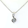 0.15 ct Certified White Diamond Solitaire Pendant - ZeeDiamonds