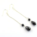 10.00 Ct Certified Black Diamond Dangler Drop Earring - ZeeDiamonds