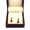 10.00 Ct Certified Black Diamond Dangler Drop Earring - ZeeDiamonds