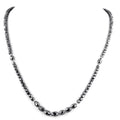 4 mm Round Black Diamond Necklace for Birthday Gift - ZeeDiamonds