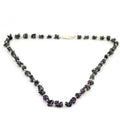 Single Row 5 mm - 6 mm Rough Black Diamond Wire Necklace - ZeeDiamonds