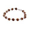 Five Face Nepal Rudraksha Round Bead Bracelet - ZeeDiamonds