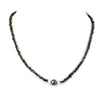4-5 mm single row Rough Black Diamond Beads Necklace - ZeeDiamonds