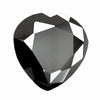 Black Diamond Solitaire-Heart Shape.3.55 Cts.Earth mined CERTIFIED.AAAA - ZeeDiamonds