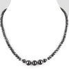 5 mm- 8 mm AAA Quality Black Diamond Beads Necklace - ZeeDiamonds