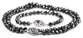 8 mm Derek Jeter Black Diamond Necklace with Bracelet Combo Set - ZeeDiamonds